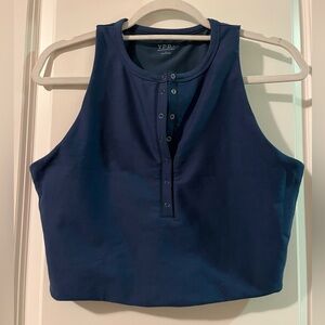 Women's Navy Blue Sleeveless Top